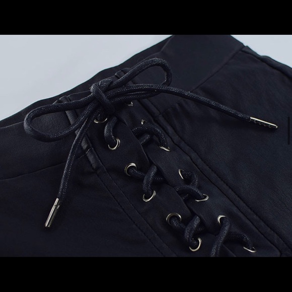 High waisted lace up faux pants iamgia tigermist - Picture 4 of 5